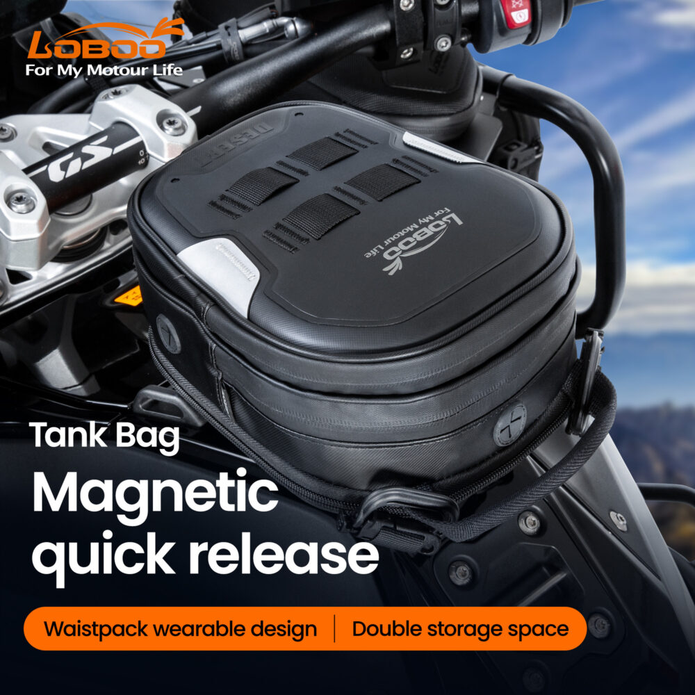 LOBOO Tank bag Easy rozszerzany 2,5-3,5L, z funkcją szybkiego demontażu z kotwy magnetycznej, regulacja montażu w zakresie 110mm