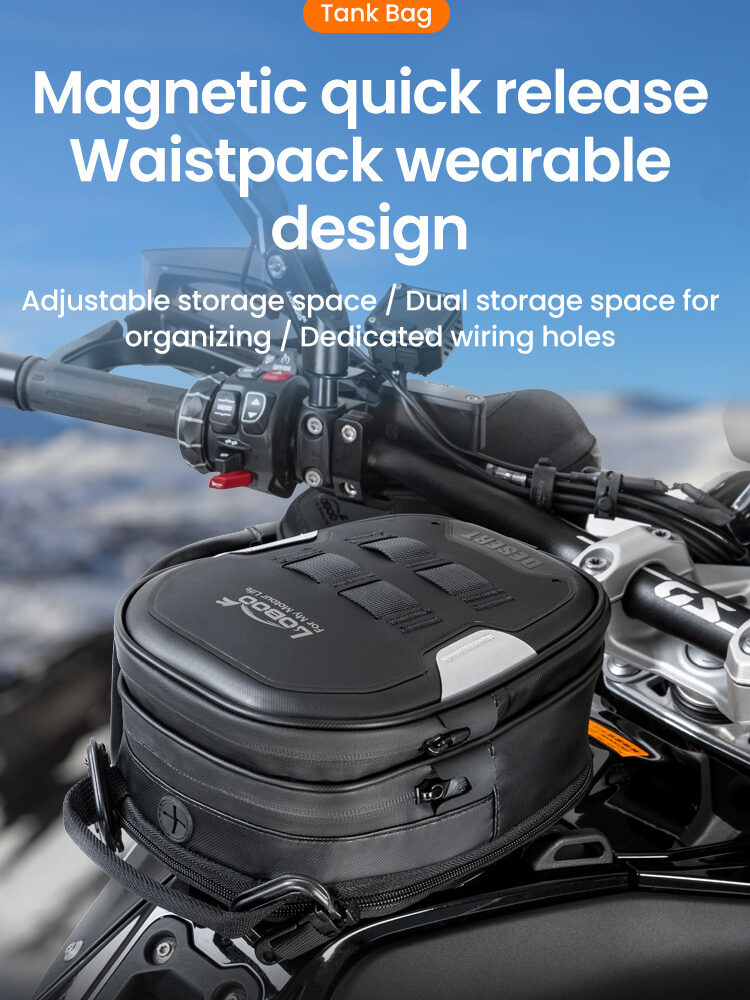 LOBOO Tank bag Easy rozszerzany 2,5-3,5L, z funkcją szybkiego demontażu z kotwy magnetycznej, regulacja montażu w zakresie 110mm