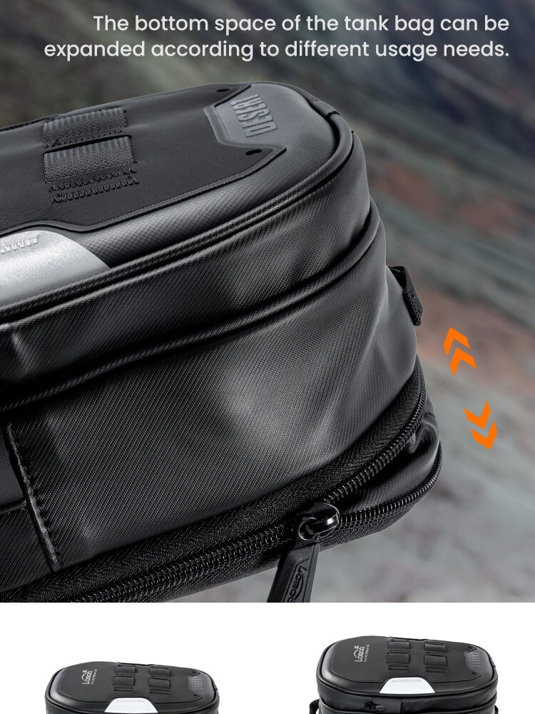 LOBOO Tank bag Easy rozszerzany 2,5-3,5L, z funkcją szybkiego demontażu z kotwy magnetycznej, regulacja montażu w zakresie 110mm