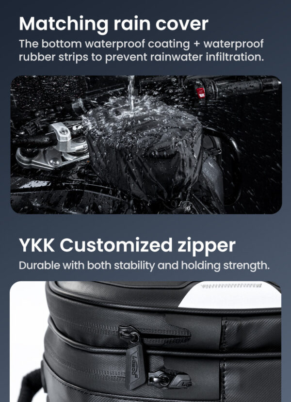 LOBOO Tank bag Easy rozszerzany 2,5-3,5L, z funkcją szybkiego demontażu z kotwy magnetycznej, regulacja montażu w zakresie 110mm