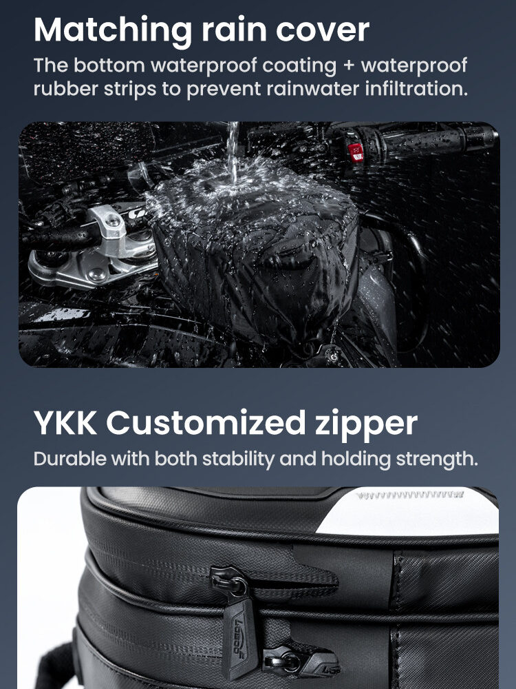 LOBOO Tank bag Easy rozszerzany 2,5-3,5L, z funkcją szybkiego demontażu z kotwy magnetycznej, regulacja montażu w zakresie 110mm