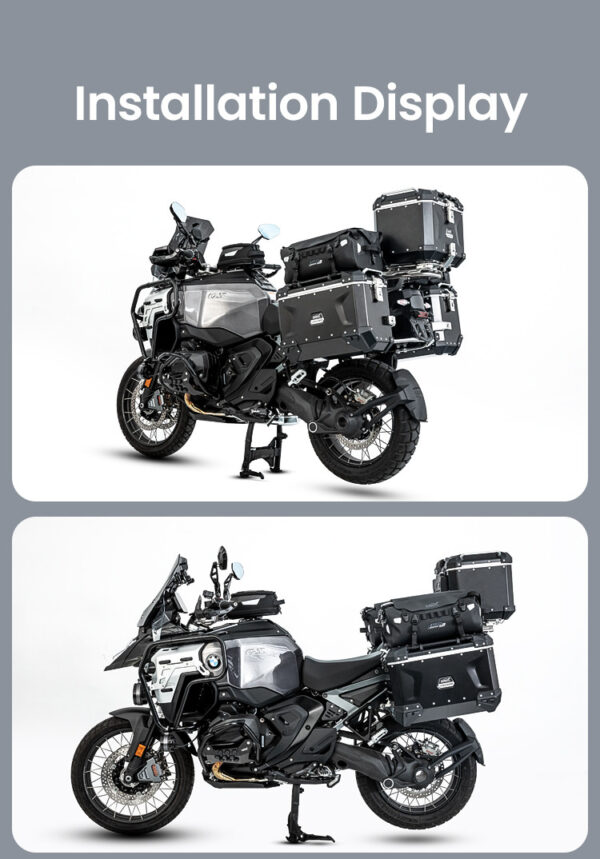 LOBOO ALPS Torba motocyklowa TPU 18L, IPX7, Molle, czarna