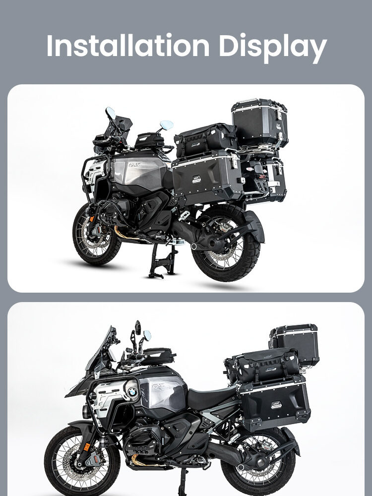 LOBOO ALPS Torba motocyklowa TPU 18L, IPX7, Molle, czarna