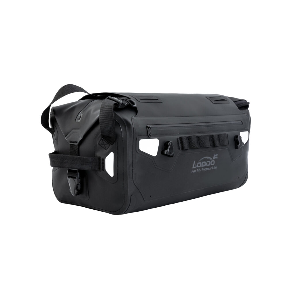 LOBOO ALPS Torba motocyklowa TPU 18L, IPX7, Molle, czarna