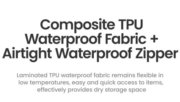 LOBOO ALPS Torba motocyklowa TPU 18L, IPX7, Molle, czarna