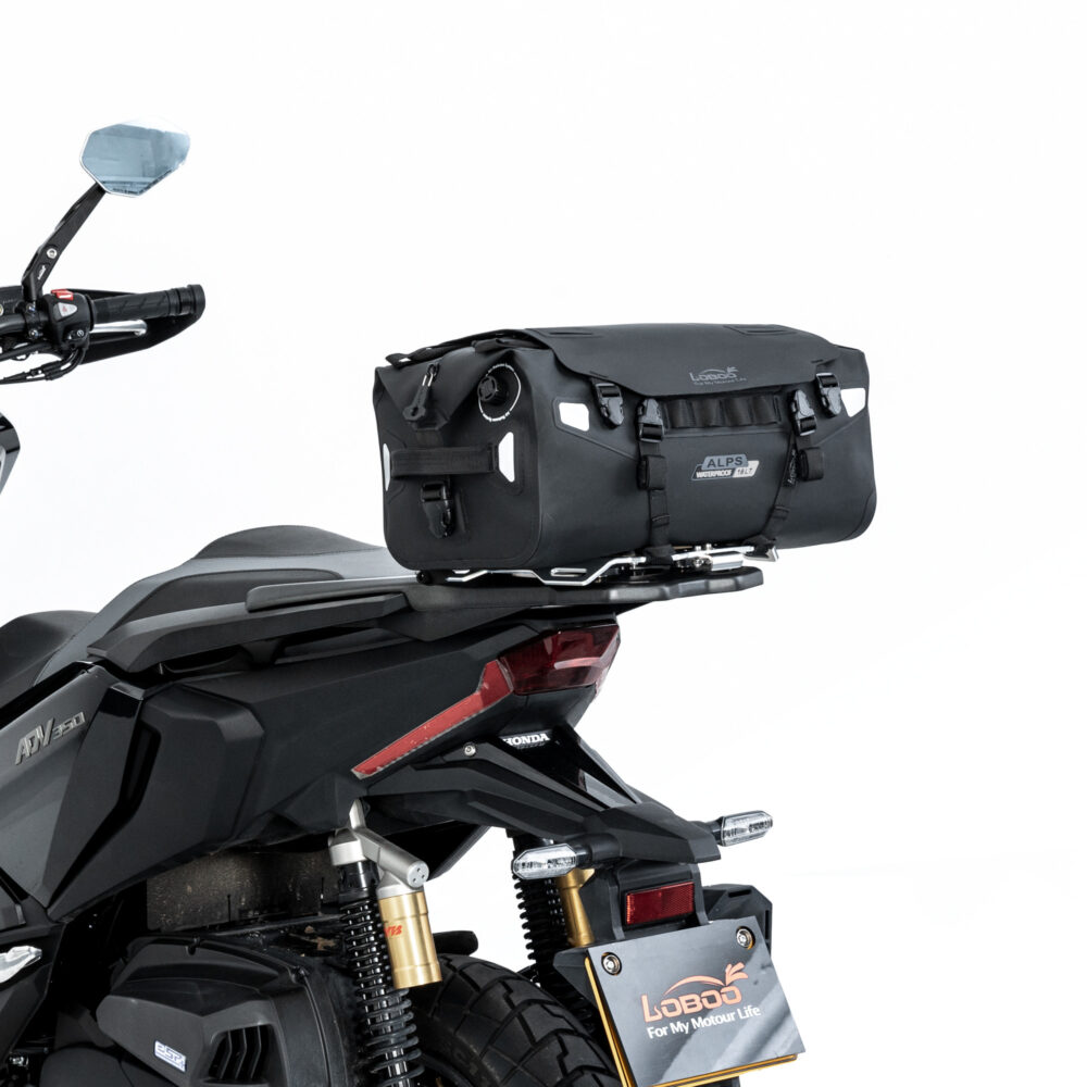 LOBOO ALPS Torba motocyklowa TPU 18L, IPX7, Molle, czarna