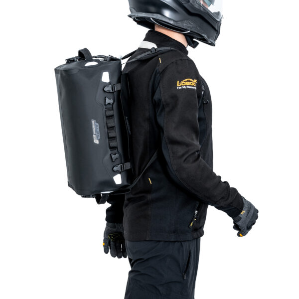 LOBOO ALPS Torba motocyklowa TPU 18L, IPX7, Molle, czarna