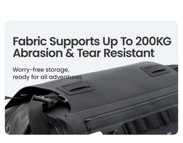 LOBOO ALPS Torba motocyklowa TPU 18L, IPX7, Molle, czarna