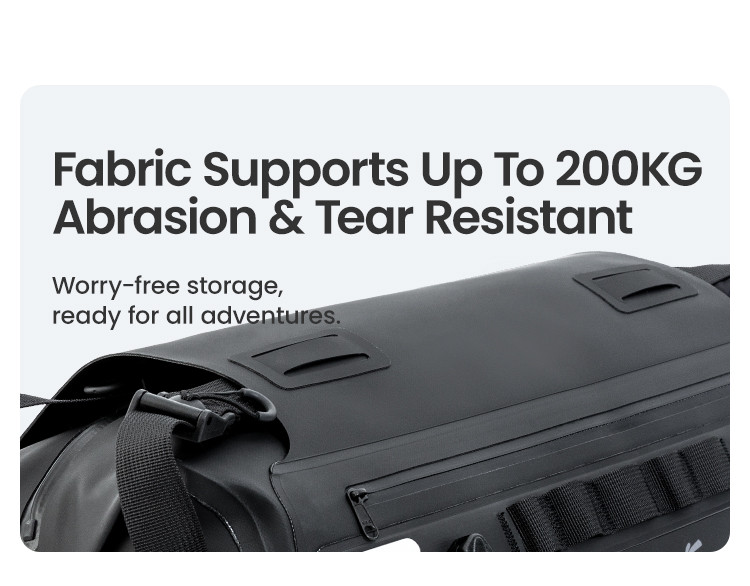 LOBOO ALPS Torba motocyklowa TPU 18L, IPX7, Molle, czarna