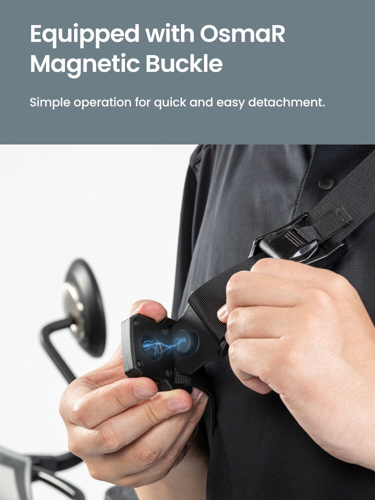 LOBOO Torba motocyklowa biodrowa wodoodporna, zamek magnetyczny, czarna