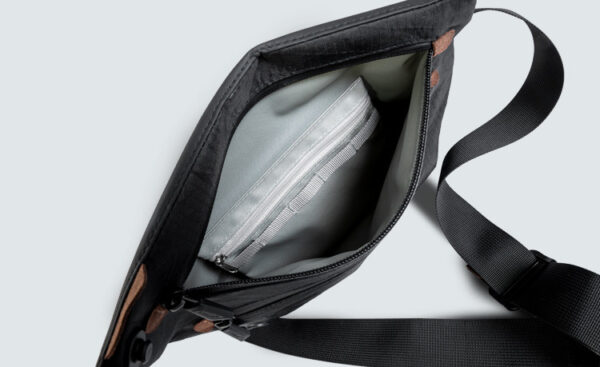 LOBOO Torba motocyklowa biodrowa wodoodporna, zamek magnetyczny, czarna