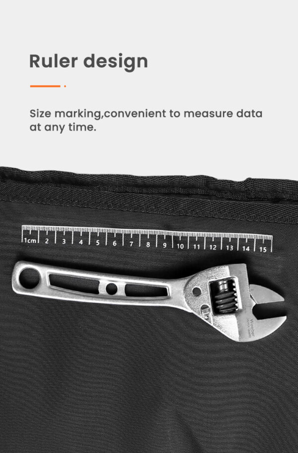 LOBOO Torba narzędziowa, materiał TPU, wodoodporna, 40x22,5cm, kolor pustynny żółty/czarny