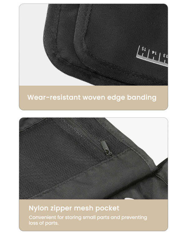 LOBOO Torba narzędziowa, materiał TPU, wodoodporna, 40x22,5cm, kolor pustynny żółty/czarny