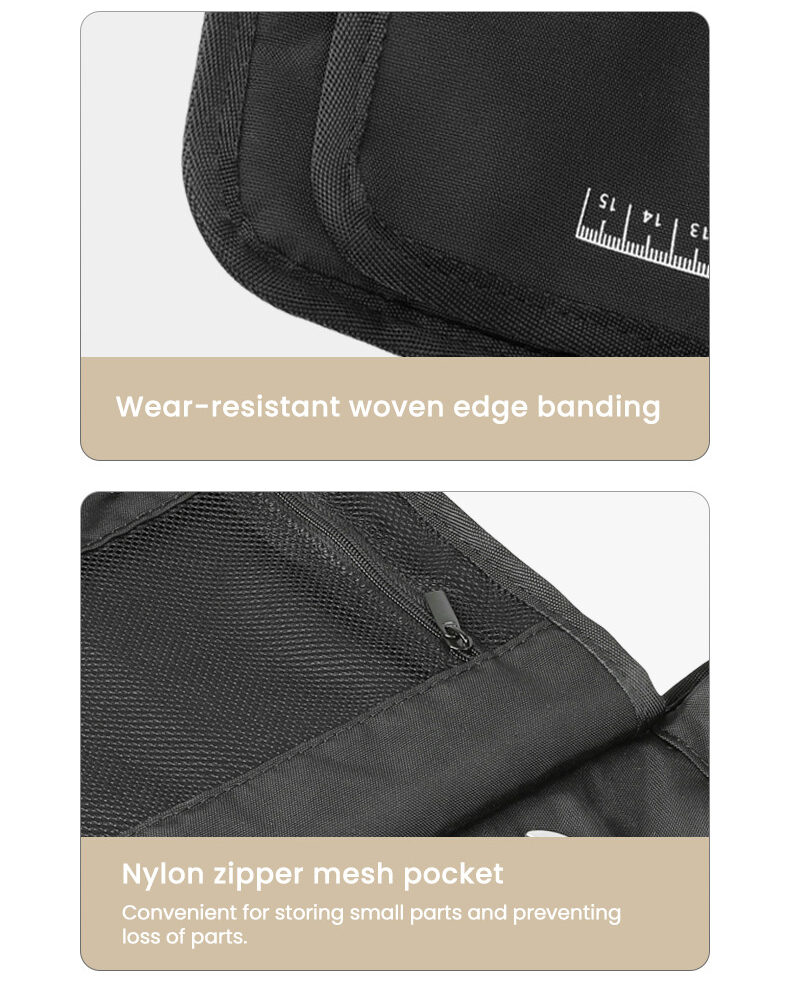 LOBOO Torba narzędziowa, materiał TPU, wodoodporna, 40x22,5cm, kolor pustynny żółty/czarny