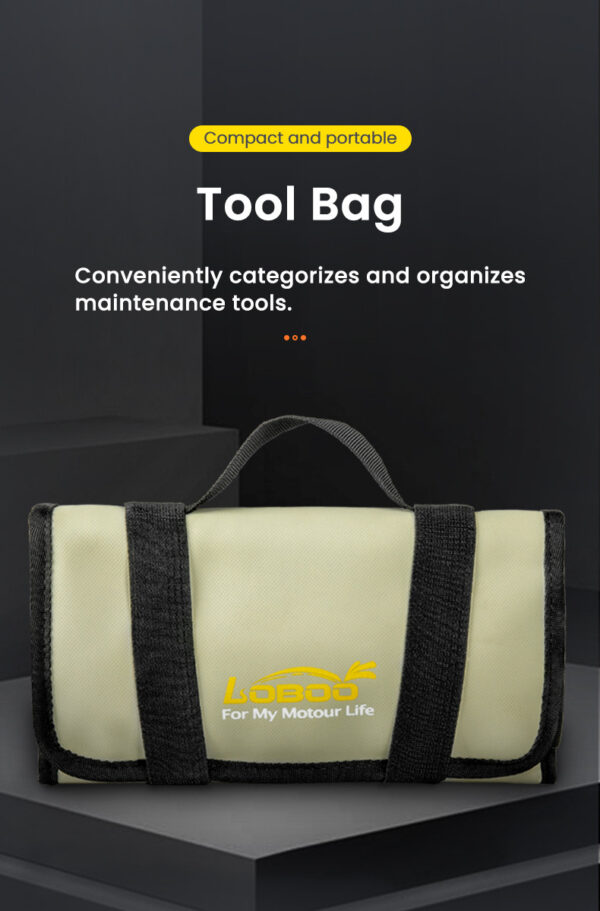 LOBOO Torba narzędziowa, materiał TPU, wodoodporna, 40x22,5cm, kolor pustynny żółty/czarny