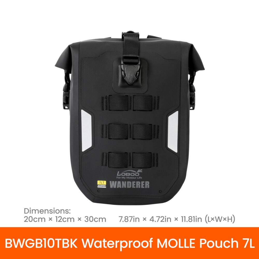 LOBOO Torba motocyklowa wodoodporna (system MOLLE) 7L