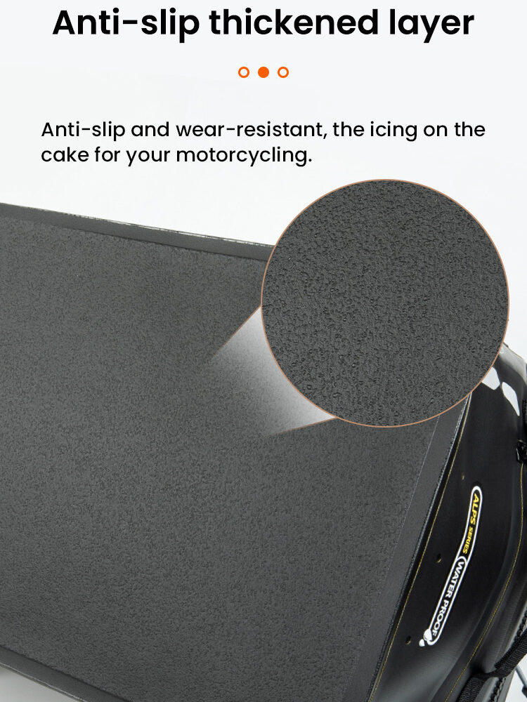 LOBOO Torba motocyklowa TPU czarna 40L (z hermetycznym zamkiem błyskawicznym)