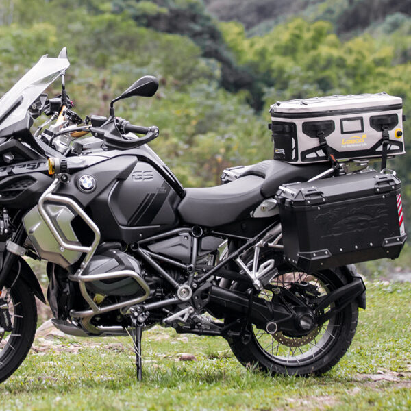 LOBOO Torba motocyklowa TPU czarna 40L (z hermetycznym zamkiem błyskawicznym)