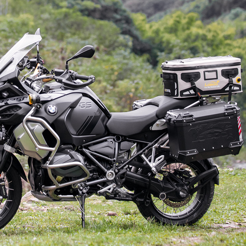 LOBOO Torba motocyklowa TPU czarna 40L (z hermetycznym zamkiem błyskawicznym)