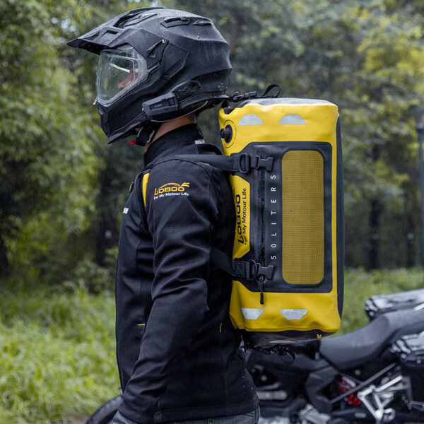 LOBOO Torba motocyklowa TPU czarna 50L