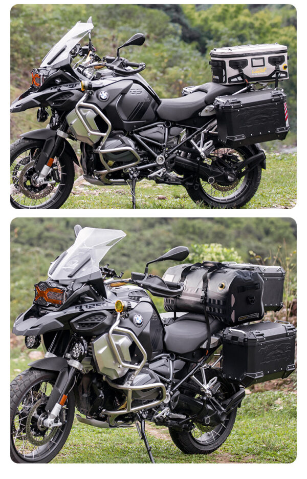 LOBOO Torba motocyklowa TPU 56L czarna (z hermetycznym zamkiem błyskawicznym)