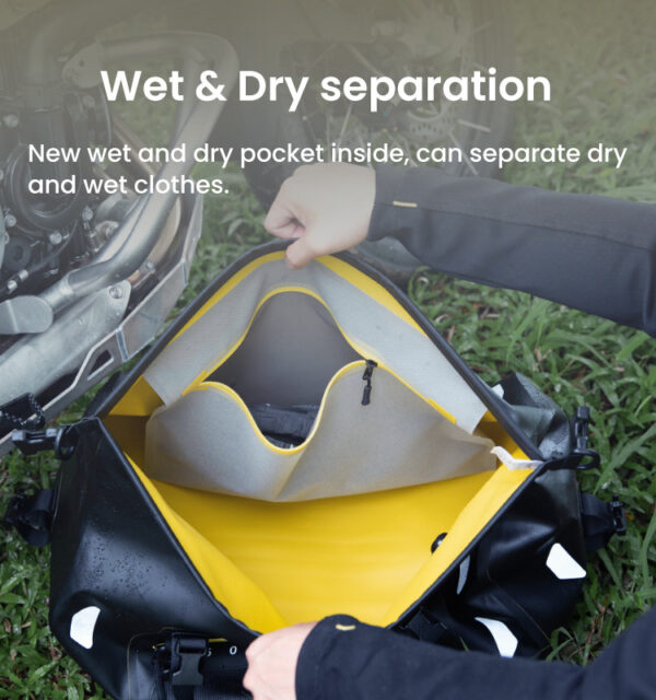 LOBOO Torba motocyklowa TPU czarna 80L