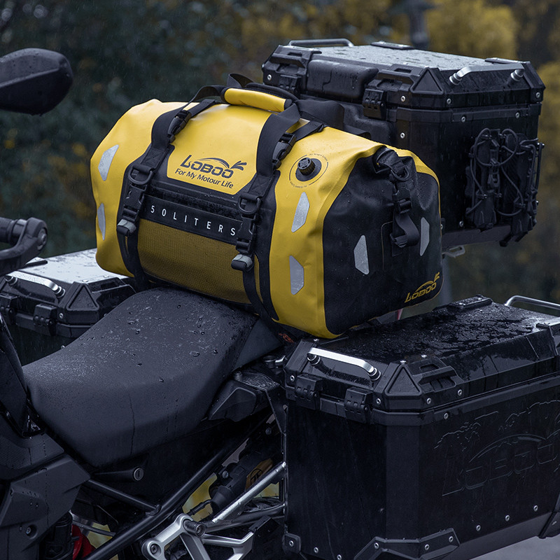 LOBOO Torba motocyklowa TPU czarna 80L