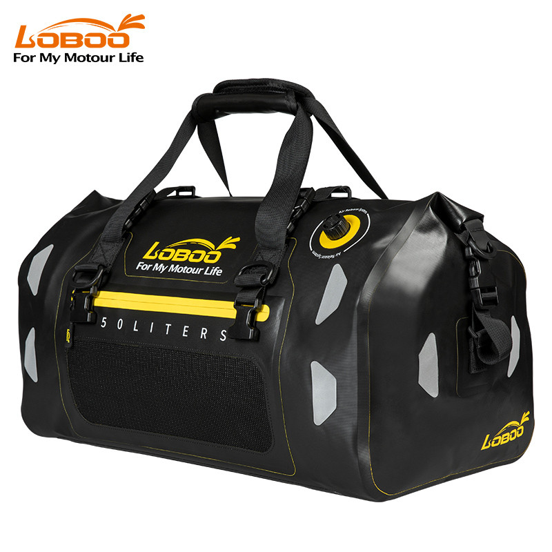 LOBOO Torba motocyklowa TPU czarna 80L