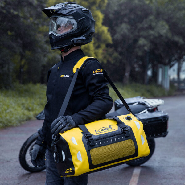 LOBOO Torba motocyklowa TPU żółta 80L