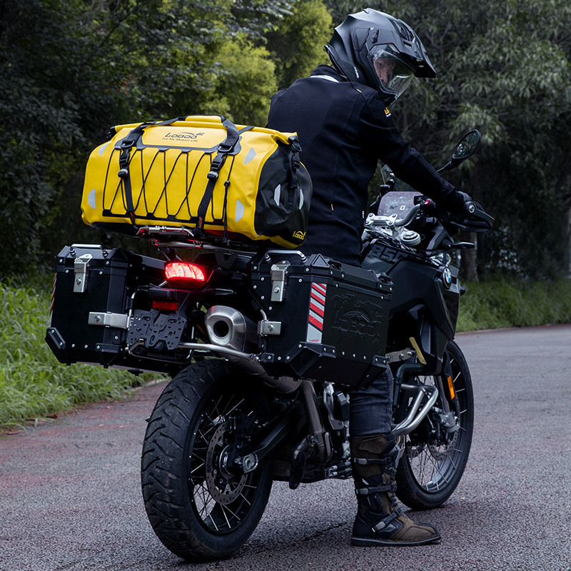 LOBOO Torba motocyklowa TPU żółta 80L