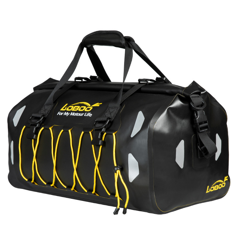 LOBOO Torba motocyklowa TPU żółta 80L
