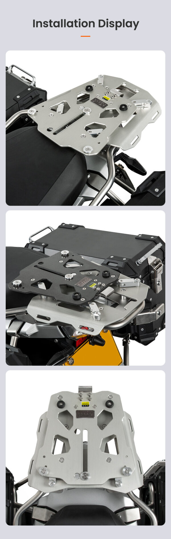 LOBOO Uchwyt kufra centralnego (wersja regulowana) KTM1290 Super Adventure (2022-)