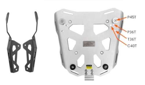 LOBOO Uchwyt kufra centralnego (wersja rozszerzona) HONDA ADV350