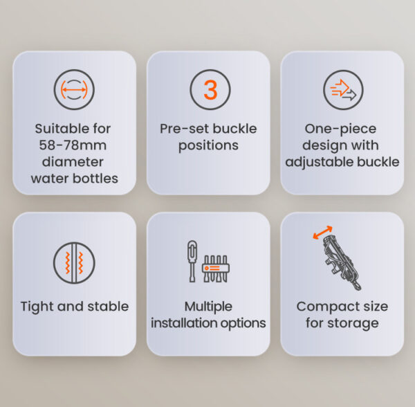 LOBOO Uchwyt motocyklowy na bidon