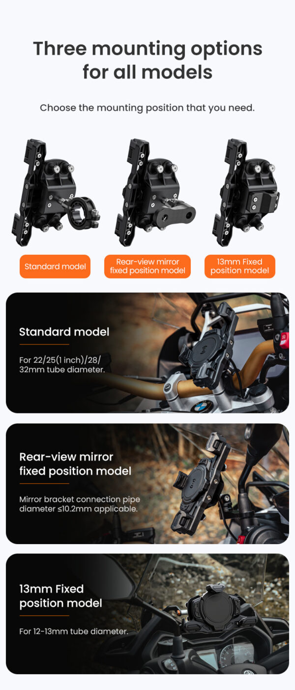 LOBOO Uchwyt na telefon PH02S (13mm)