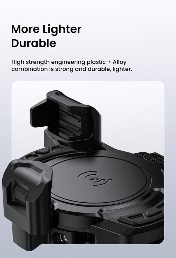 LOBOO Uchwyt na telefon PH02S (z modułem ładowania, 13mm)