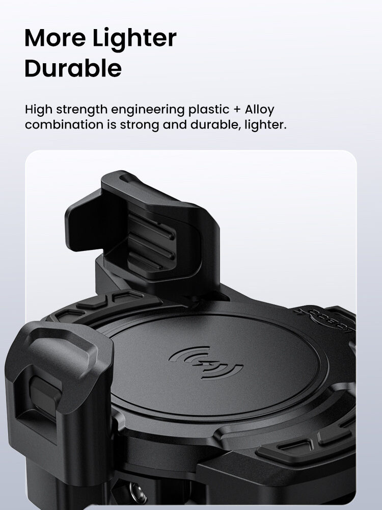 LOBOO Uchwyt na telefon PH02S (z modułem ładowania, 13mm)