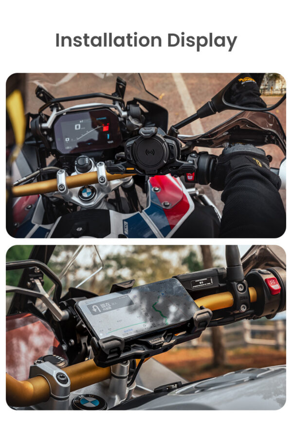 LOBOO Uchwyt na telefon PH02S (z modułem ładowania, 13mm)