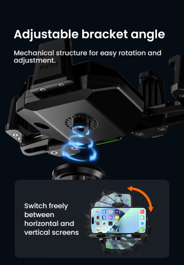 LOBOO Uchwyt na telefon PH06 (pod lusterko, 10.2mm), magnetyczny system antywstrząsowy