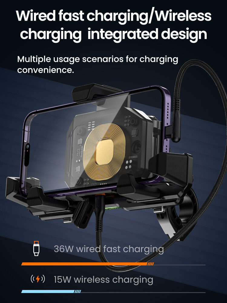 LOBOO Uchwyt na telefon PH06 (pod lusterko, 10.2mm), magnetyczny system antywstrząsowy