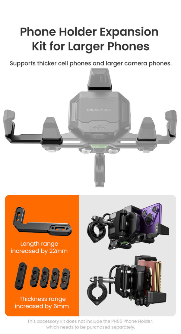 LOBOO Uchwyt na telefon PH06 (sport), magnetyczny system antywstrząsowy