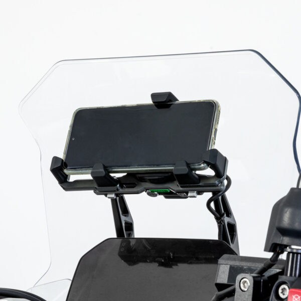 LOBOO Uchwyt na telefon PH06 (z modułem ładowania, 13mm), magnetyczny system antywstrząsowy