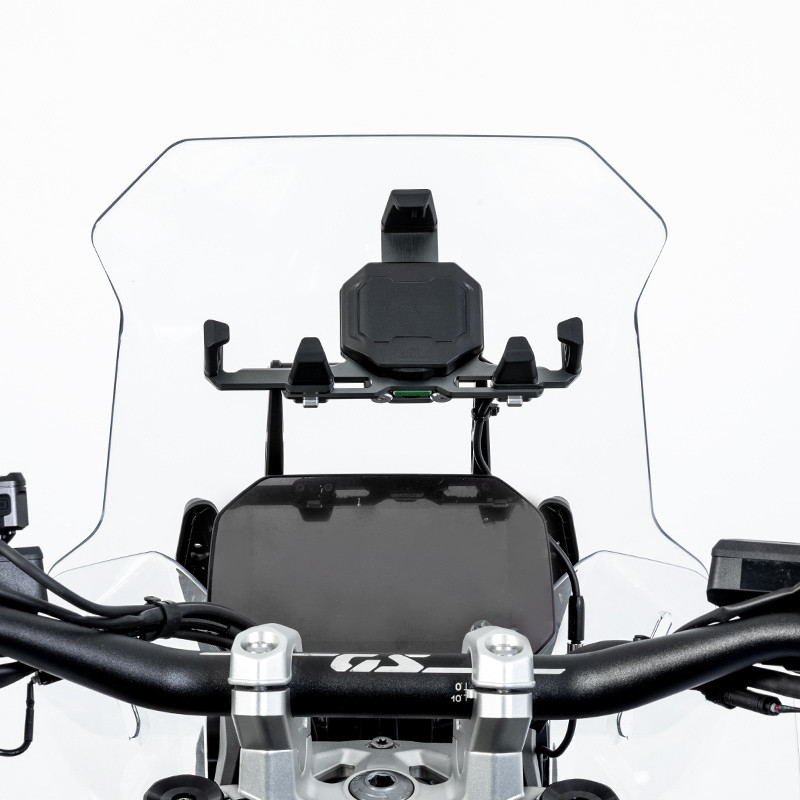 LOBOO Uchwyt na telefon PH06 (z modułem ładowania, 13mm), magnetyczny system antywstrząsowy