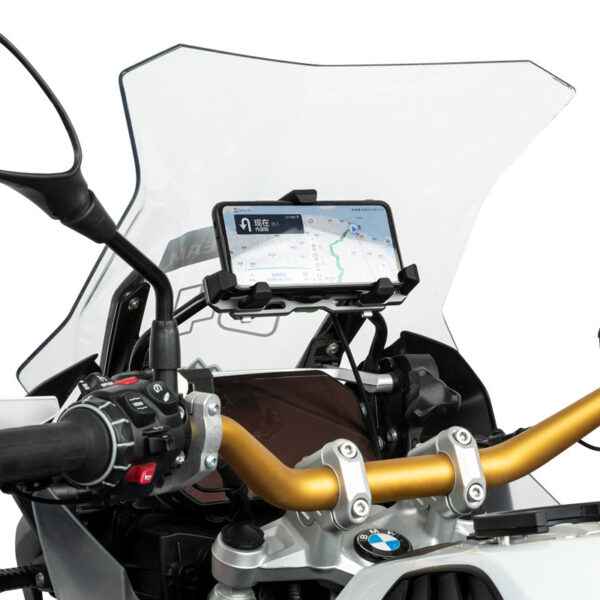 LOBOO Uchwyt na telefon PH06 (z modułem ładowania, 13mm), magnetyczny system antywstrząsowy