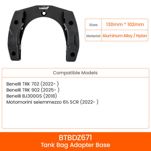 loboo-uchwyt-tank-bag-beneli-trk-702-902-bj300gs-1140401500811 LOBOO Magnetyczny uchwyt do Tank Bag Easy, do BENELI TRK 702 902 BJ300GS