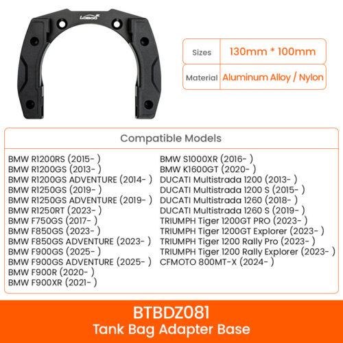 LOBOO Magnetyczny uchwyt do Tank Bag Easy, do BMW, DUCATI, TRIUMPH, CFMOTO