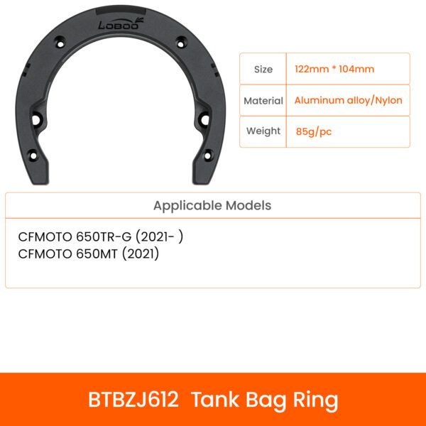 LOBOO Magnetyczny uchwyt do Tank Bag, pasuje do CFMOTO 650TR-G/MT