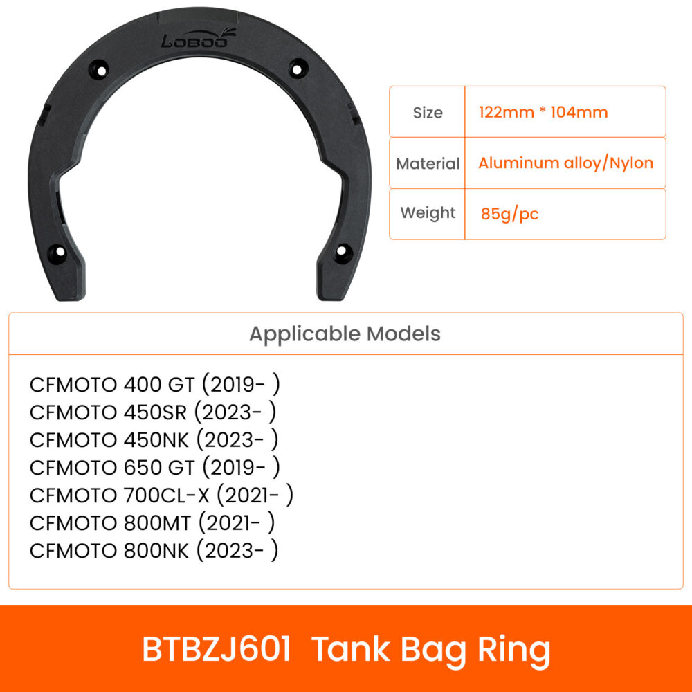 loboo-uchwyt-tank-bag-btbzj612 LOBOO Magnetyczny uchwyt do Tank Bag, pasuje do CFMOTO 650TR-G/MT