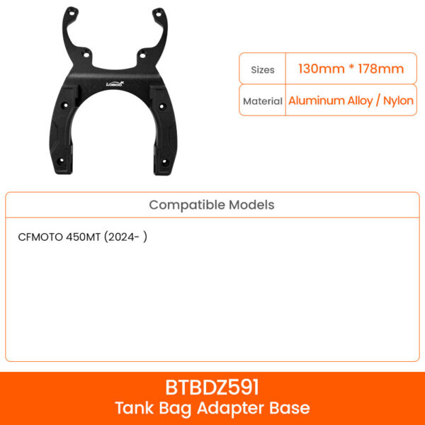 LOBOO Magnetyczny uchwyt do Tank Bag Easy, do CFMOTO 450MT (2024-)