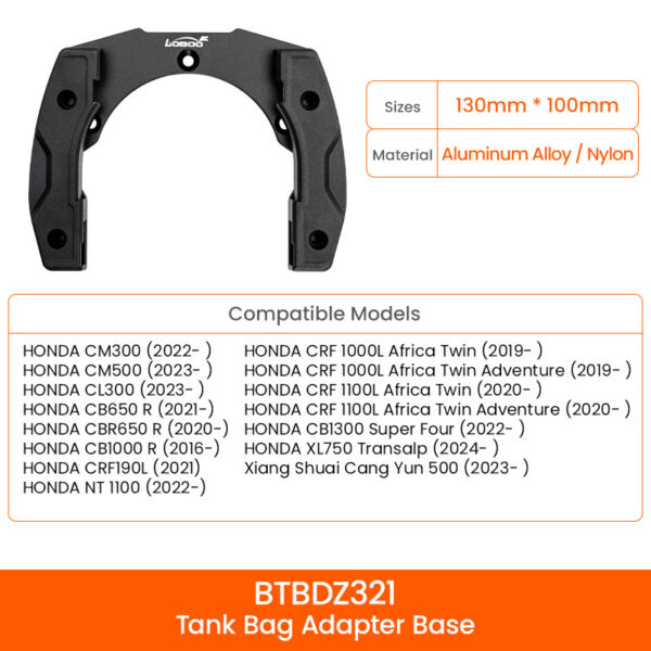 loboo-uchwyt-tank-bag-honda-1140401500511 LOBOO Magnetyczny uchwyt do Tank Bag Easy, do HONDA